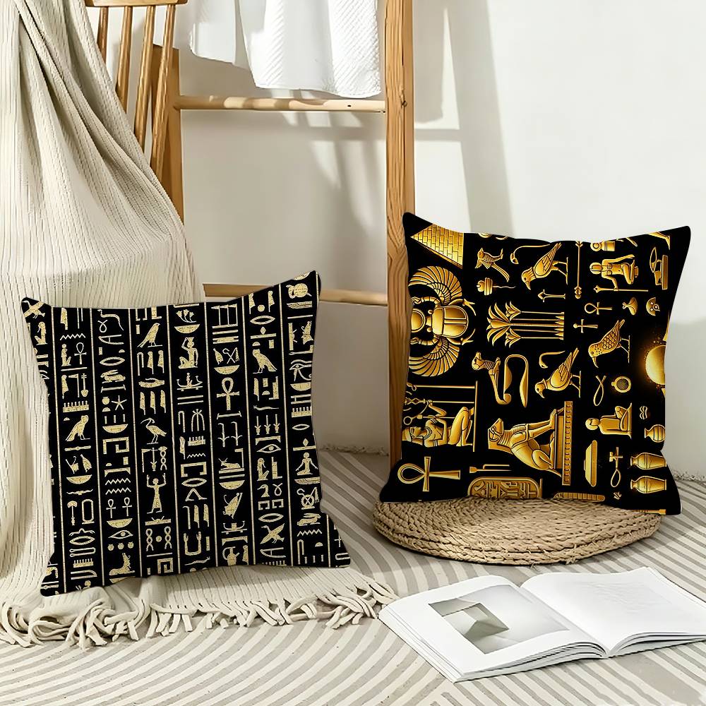 Home Textiles Egypt - 멋진 A-고대 이집트 상형문자 베개 케이스