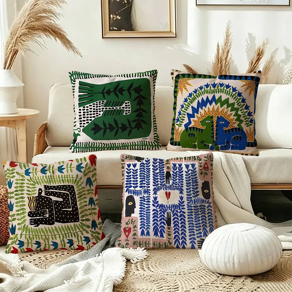 Home Textiles Egypt - 고대 이집트 호랑이 표범 단풍 디자인