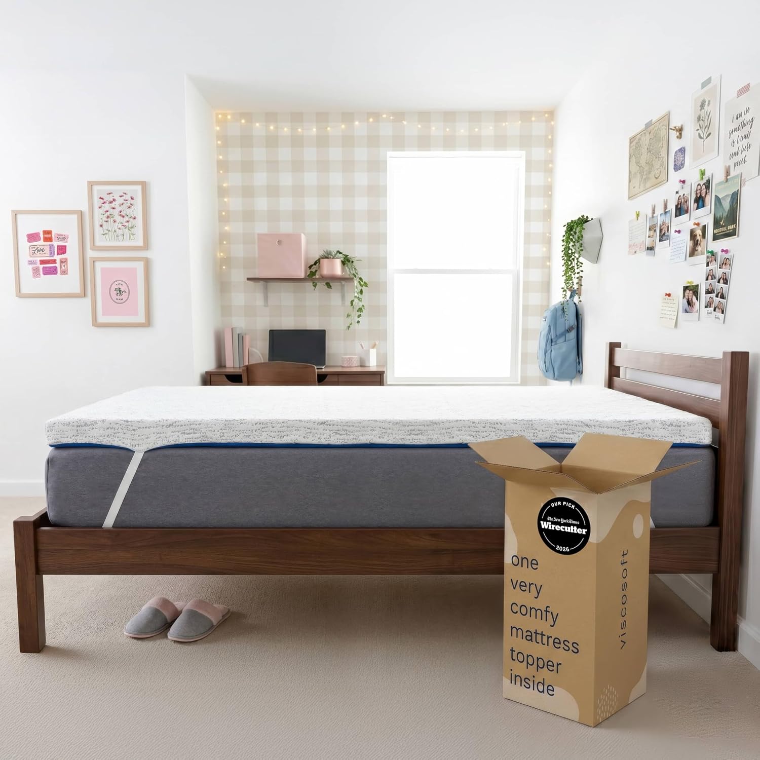Memory Foam Topper - 3인치 메모리폼 매트리스 토퍼 트윈 XL