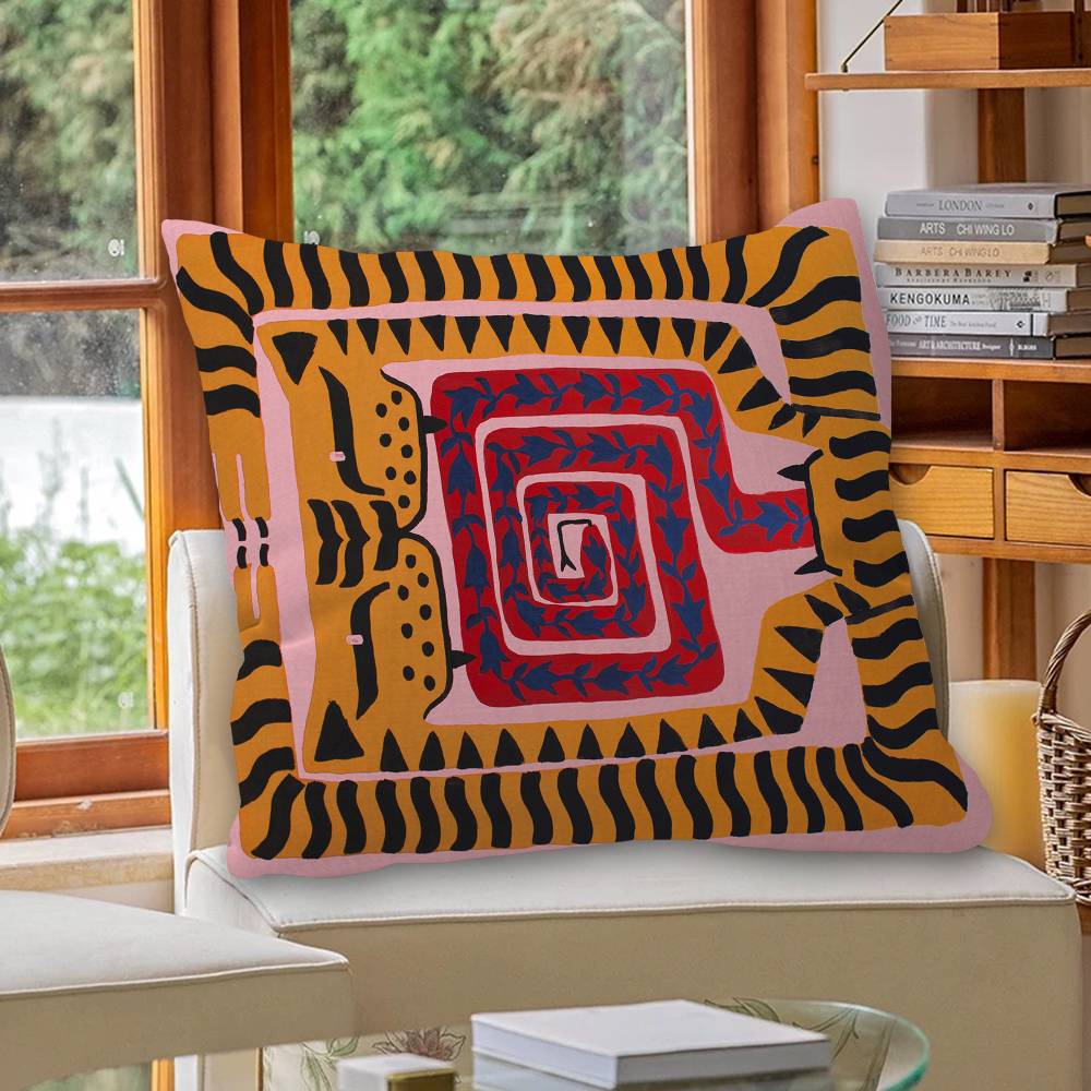 이집트 다채로운 추상 호랑이 쿠션 커버 베개 커버 장식 - Home Textiles Egypt 리뷰 및 가격