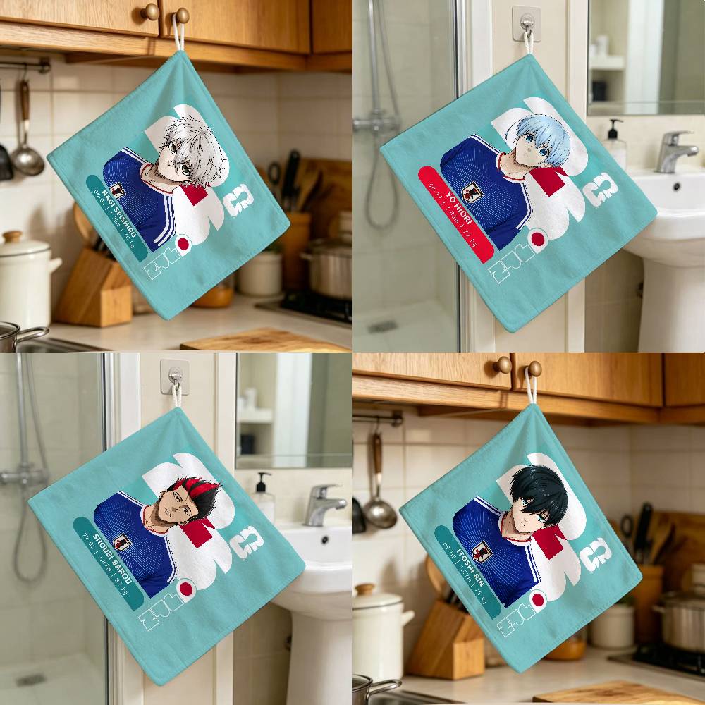 일본 애니메이션 스타일 폴리에스터 블루 주방용 행주,  - Japanese Home Textiles 리뷰 및 가격