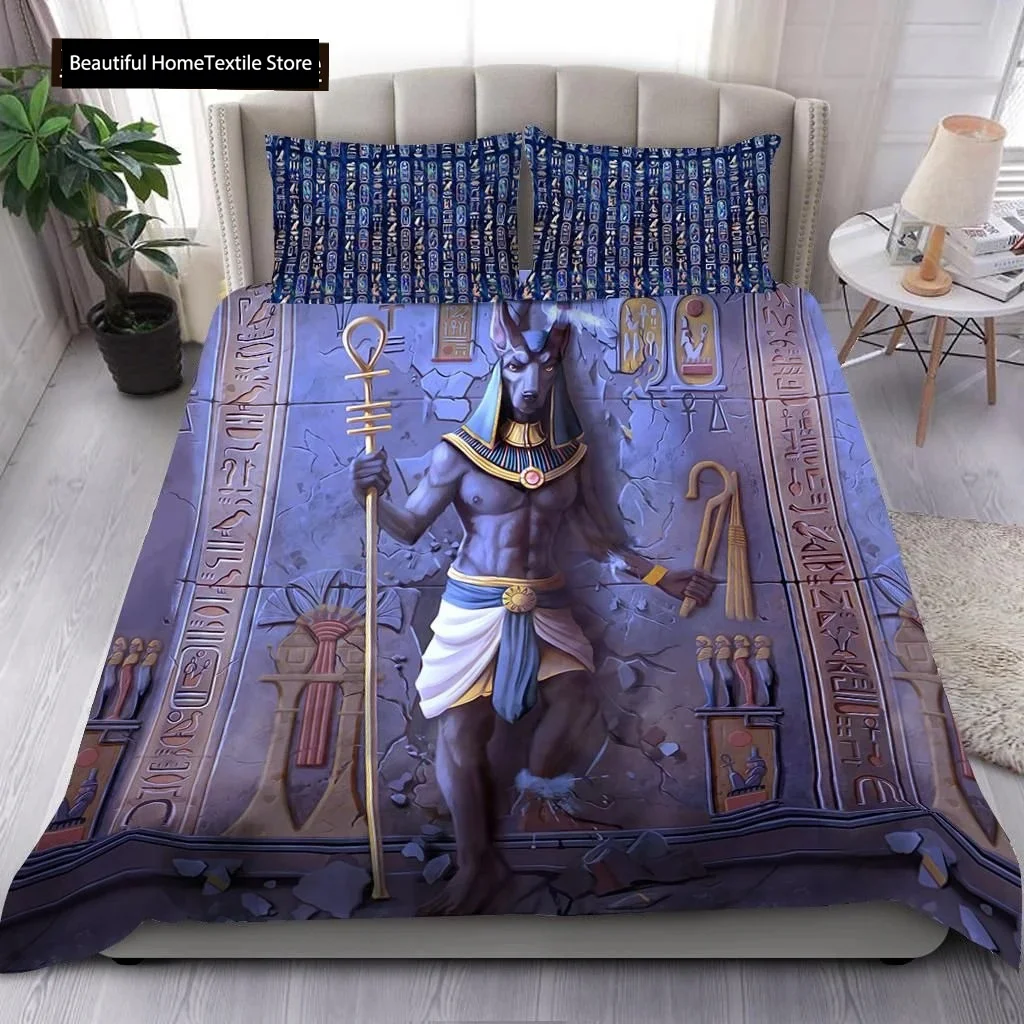 고대 이집트 아누비스 이집트 상징 문화 편안한 이불 이 - Home Textiles Egypt 리뷰 및 가격