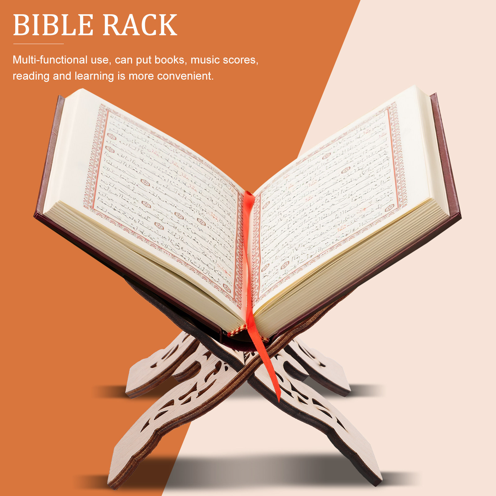 나무 성경 책 거치대 데스크탑 독서대 코란 선반 분리형 - Home Quran 리뷰 및 가격