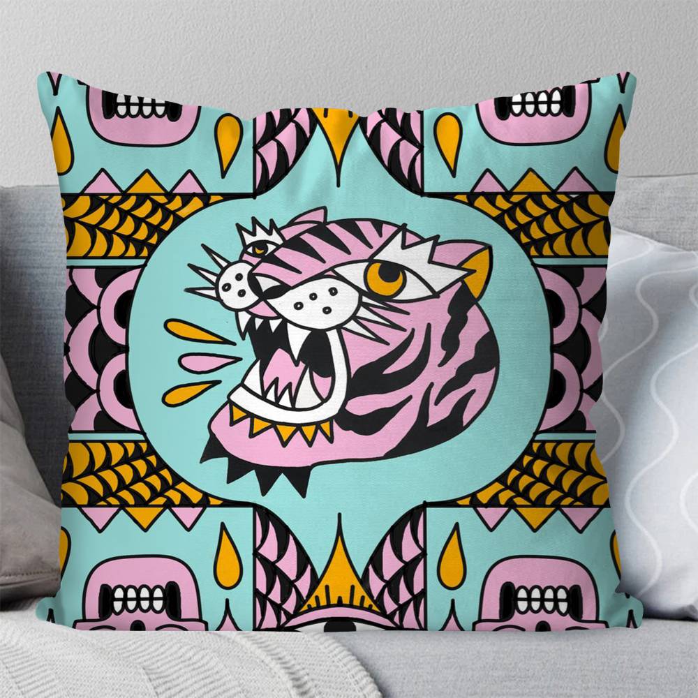고대 이집트 다채로운 추상 호랑이 표범 베개 케이스 패 - Home Textiles Egypt 리뷰 및 가격