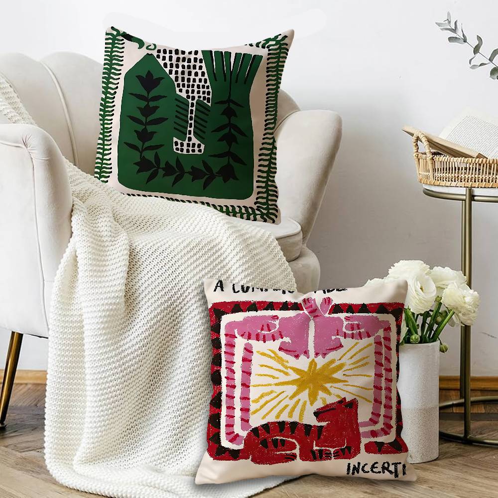 추상적인 고대 이집트 뱀 표범 쿠션 커버 자동차 장식용 - Home Textiles Egypt 리뷰 및 가격
