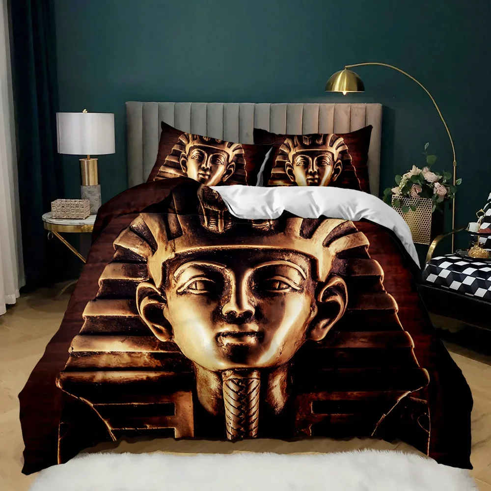 파라오 3D 고대 이집트 부족 편안한 이불 이불 커버  - Home Textiles Egypt 리뷰 및 가격