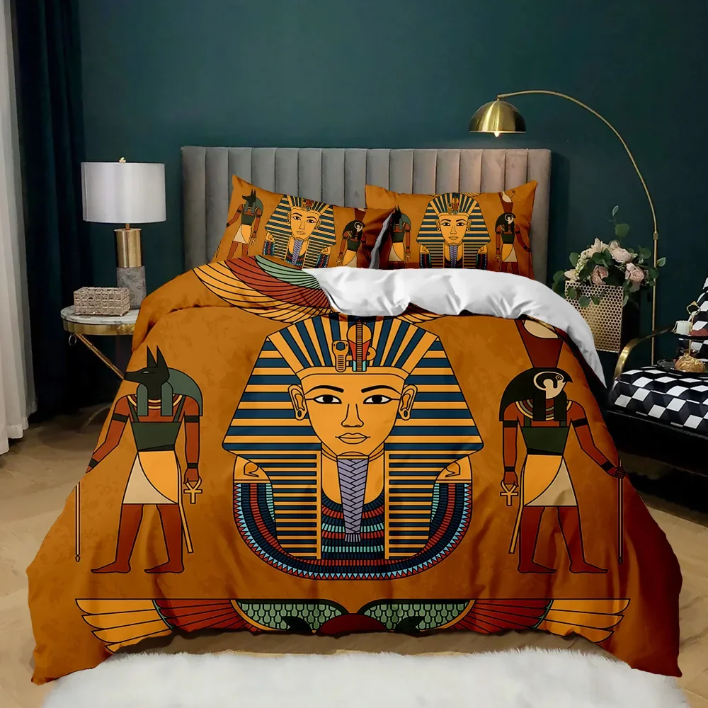 파라오 3D 고대 이집트 부족 편안한 이불 이불 커버  - Home Textiles Egypt 리뷰 및 가격