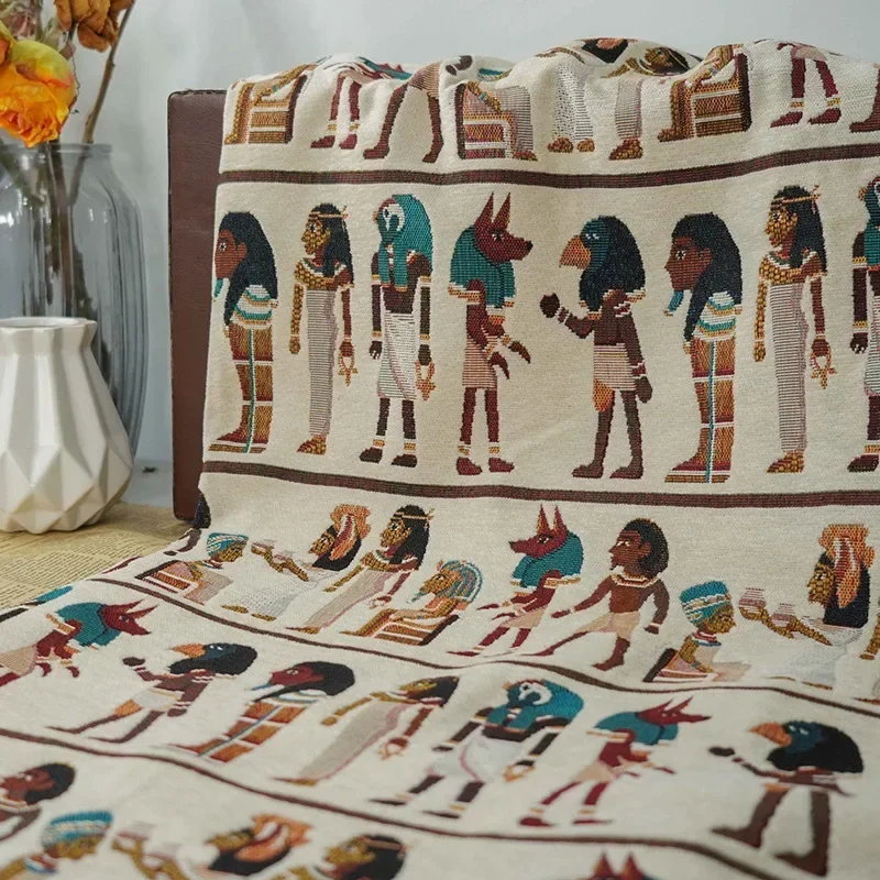고대 이집트 민족 스타일 원사 염색 자카드 직물 홈 텍 - Home Textiles Egypt 리뷰 및 가격