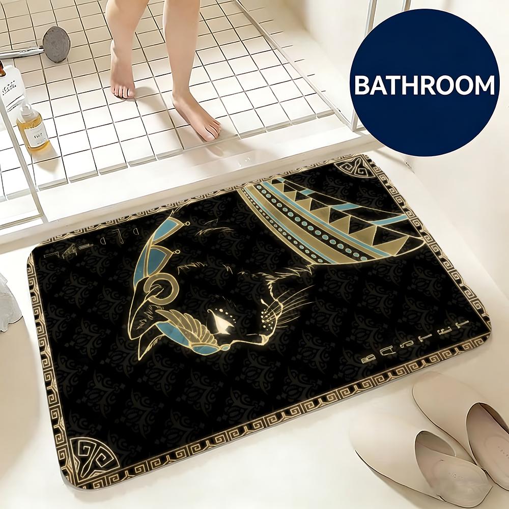 부드러운 플란넬 바닥 매트 아트 이집트 추상 바닥 매트 - Home Textiles Egypt 리뷰 및 가격