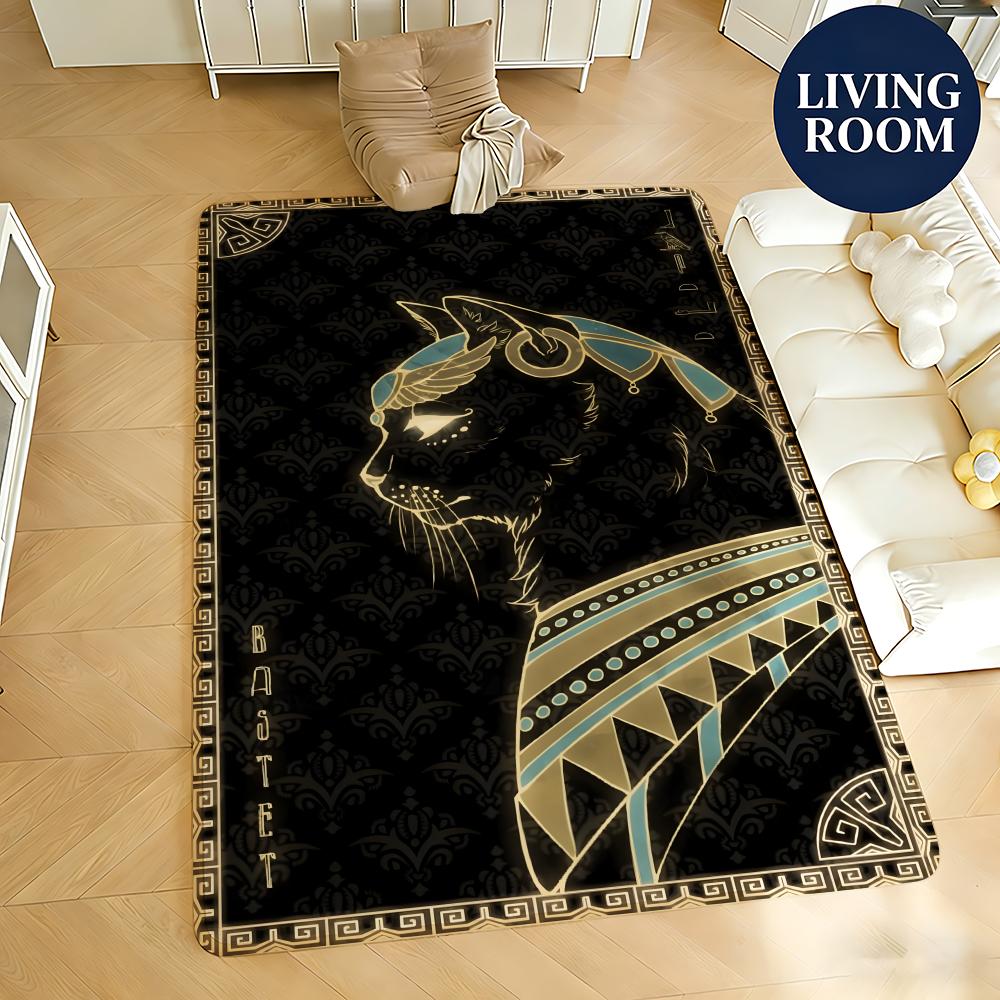 부드러운 플란넬 바닥 매트 아트 이집트 추상 바닥 매트 - Home Textiles Egypt 리뷰 및 가격