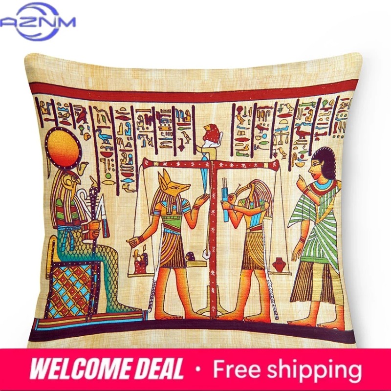 이집트 쿠션 커버 고대 이집트 베개 커버 소파 거실 장 - Home Textiles Egypt 리뷰 및 가격