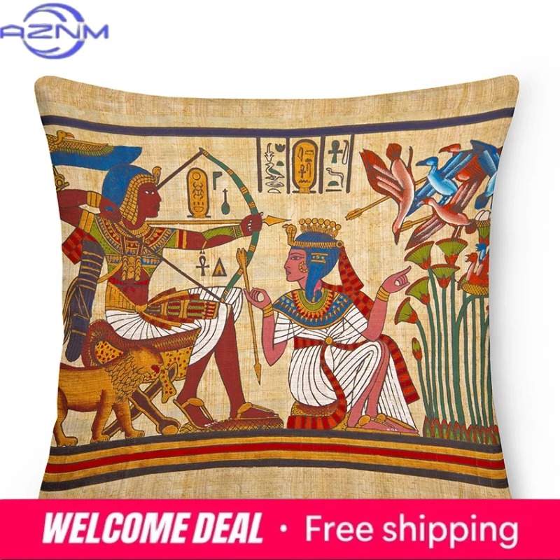 이집트 쿠션 커버 고대 이집트 베개 커버 소파 거실 장 - Home Textiles Egypt 리뷰 및 가격