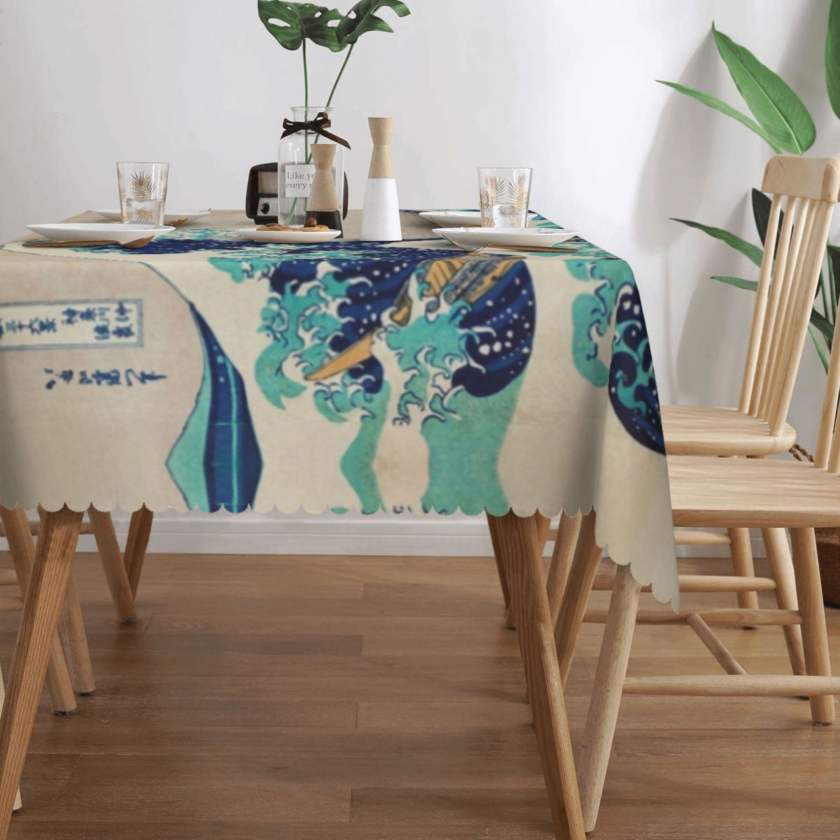 그레이트 웨이브 오프 가나가와 빈티지 일본 식탁보, 직 - Japanese Home Textiles 리뷰 및 가격