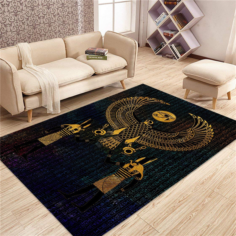 호루스 눈 이집트 아누비스 고대 3D 프린트 러그 바닥 - Home Textiles Egypt 리뷰 및 가격
