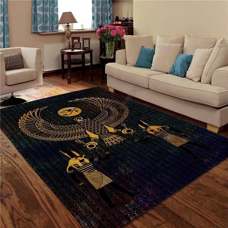 호루스 눈 이집트 아누비스 고대 3D 프린트 러그 바닥 - Home Textiles Egypt 리뷰 및 가격